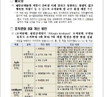전직원 의견 수렴으로 새만금개발청 조직문화 9대 개선방안 선정 관련사진2 보기