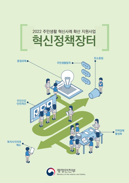 2022 주민생활 혁신사례 확산 지원사업은 주민생활 밀착, 주민 건강, 안전 개선, 복지 사각지대 해소, 탄소 중립, 지역 경제 활성화 등 중점 과제를 포함함. 행정안전부의 주도로 진행되며, 다양한 혁신 정책을 통해 주민의 삶의 질 향상과 지역 사회의 지속 가능한 발전을 목표로 함. 이러한 사업은 지역 주민의 참여와 협력을 통해 실현될 것으로 기대됨.